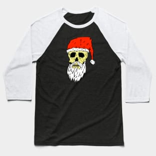 Santa Skull Baseball T-Shirt